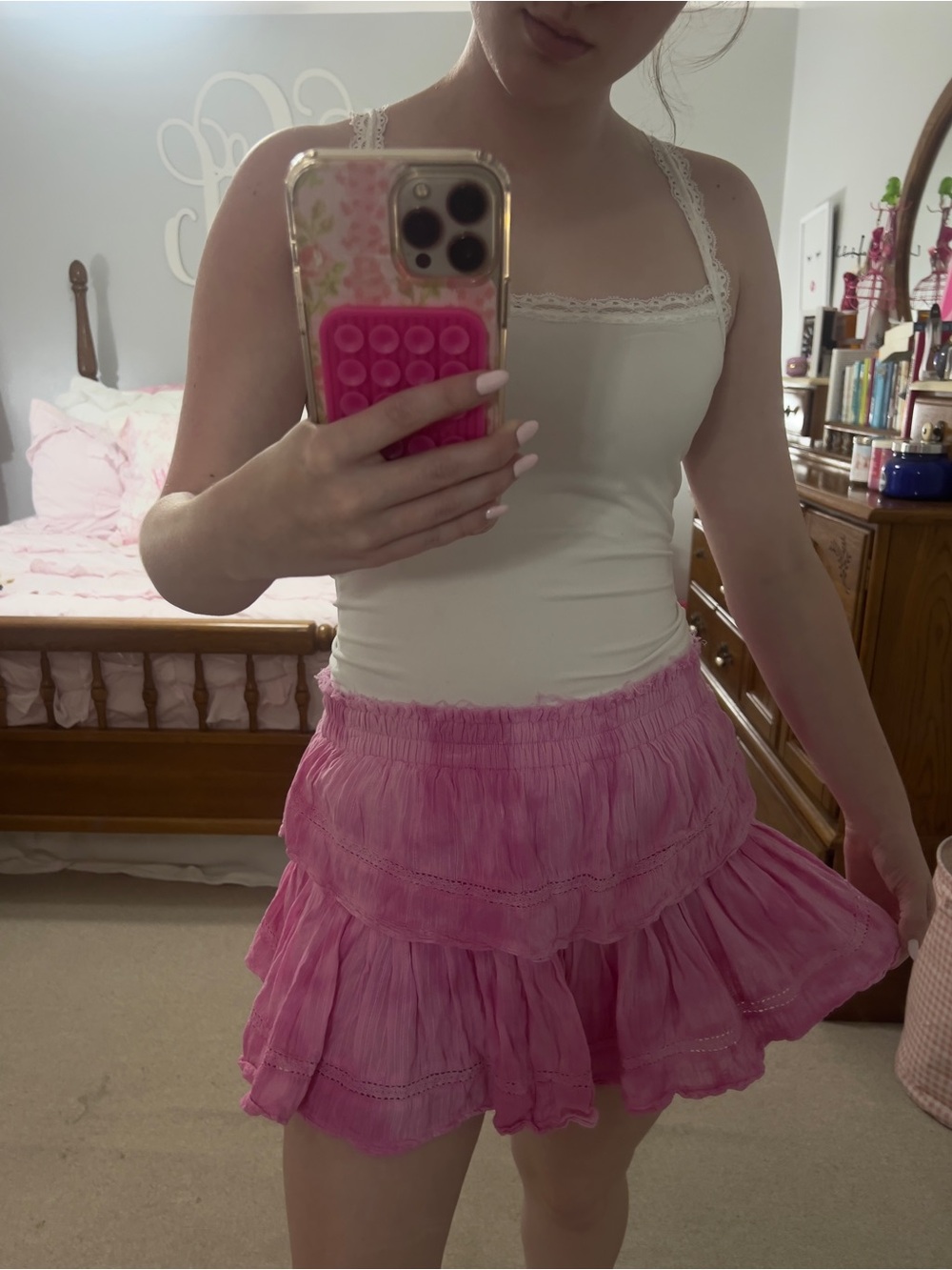 Love shack fancy Ruffle Mini Skirt